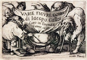 Forskellige Gobbi -figurer af Jacques Callot